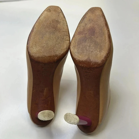 Vetements Demna Gvasalia High Heel Shoe Open Back Heeled Mules Tan Brown Size 36 - Picture 8 of 11